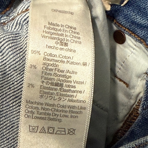 Madewell Stovepipe Jeans Women’s 26 High Rise Straight Leg Stretch Denim - Picture 5 of 8